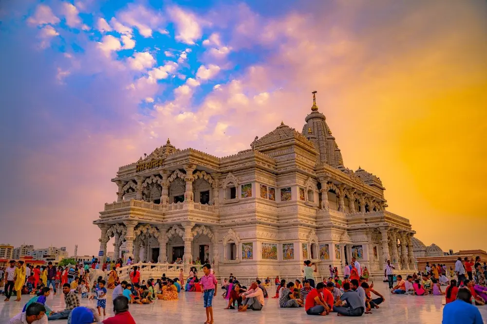 Vrindavan Temple Skyline